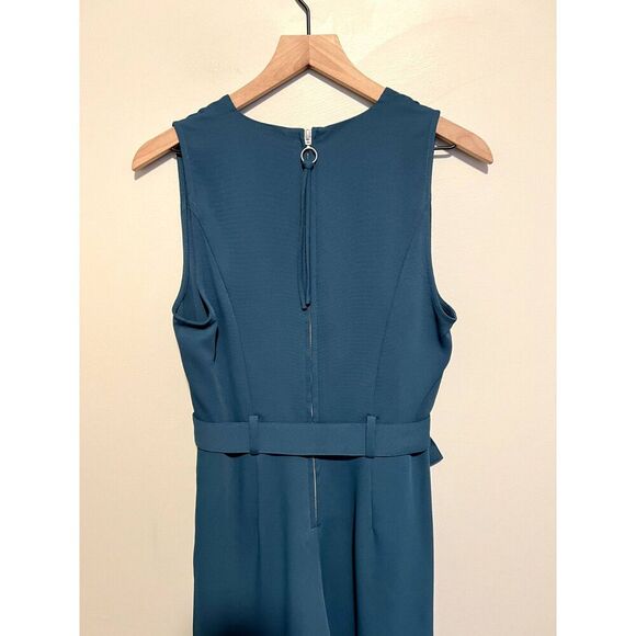 NWT Joie Adessa V- Neck Sleeveless Wide- Leg Belted Jumpsuit Size 4 - Picture 10 of 13